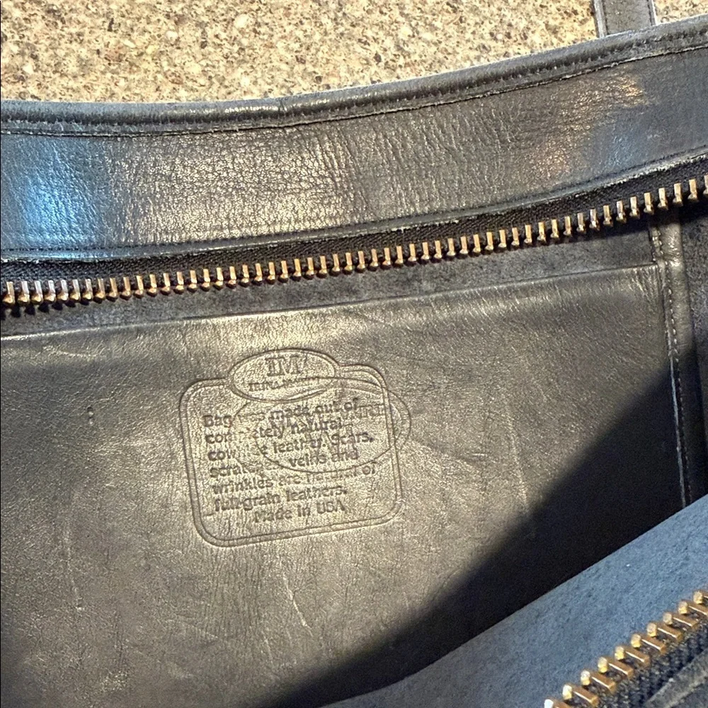 Vintage Irina Maxim leather briefcase bag